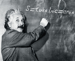 Einstein przy tablicy